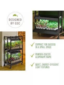 Compact 2-Tier SunLite® Garden -Gardenhaus Shop 39 414 7