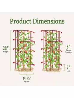 Tomato Cages, Set Of 4 -Gardenhaus Shop 8587040 1