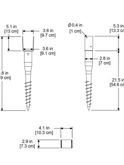 No-Dig Ground Screw For Mailpost -Gardenhaus Shop 8587086 02V tif
