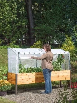 Elevated Planter Box, Frame And 2 Covers Kit, 2' X 8' -Gardenhaus Shop 8587631 304 tif