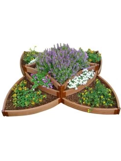 Classic Sienna Versailles Sunburst Raised Garden Bed With 2" Boards -Gardenhaus Shop 8588252 07v