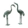 Bronze Crane Statues, Small 2 Bronze Crane Statues, Small -Gardenhaus Shop 8589917 001v
