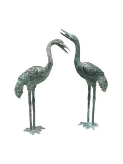 Bronze Crane Statues, Small