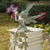 Sitting Fairy Flutist Statue -Gardenhaus Shop 8589921 001v