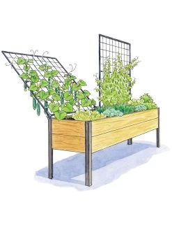 Space-Maker Pivoting Trellis, 8' 9 Space-Maker Pivoting Trellis, 8' -Gardenhaus Shop 8590367 SMTrellis 8ft tif
