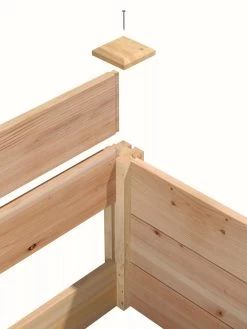 Cedar Raised Garden Bed, 4' X 4' X 6" -Gardenhaus Shop 8591724 06V tif