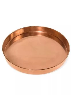 Large Round Copper Plant Tray, 14" -Gardenhaus Shop 8593531 1173 tif