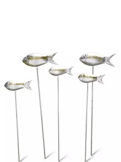 Fish Out Of Water Garden Stakes, Set Of 5 -Gardenhaus Shop 8593672 0067 tif