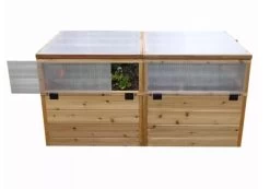 Garden In A Box Cedar Raised Bed With Greenhouse, 3' X 6' -Gardenhaus Shop 8597082 06V tif