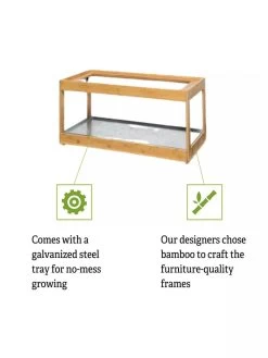 Low Bamboo LED Grow Light Garden 20 Low Bamboo LED Grow Light Garden -Gardenhaus Shop 8597720 5