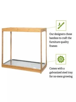 Medium Bamboo LED Grow Light Garden -Gardenhaus Shop 8597883 5