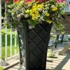 Carolina Self-Watering Tall Planter, 28" -Gardenhaus Shop 8598645 100V tif