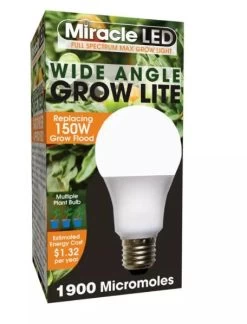 Miracle LED Corded 4-Socket Grow Light Kit With Bulbs, Full Spectrum And Red -Gardenhaus Shop 8599032 02V tif