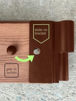 Classic Sienna Circle Keyhole Garden With 2" Boards -Gardenhaus Shop 8599444 03v