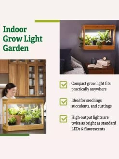 Bamboo Mini LED Grow Light Garden -Gardenhaus Shop 8599624 04