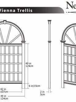 Vienna Vinyl Trellis -Gardenhaus Shop 8599767 03V tif