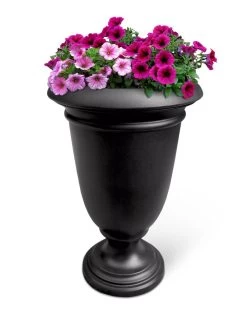 Ellington Self-Watering Urn Planter, 24" -Gardenhaus Shop 8600110 04V tif