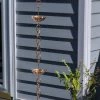 Umbrella Pure Copper Rain Chain, 8.5' -Gardenhaus Shop 8600208 01v umbrella pure copper rain chain 8 foot