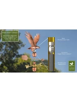 Freedom Eagle Copper Weathervane -Gardenhaus Shop 8600277 02v