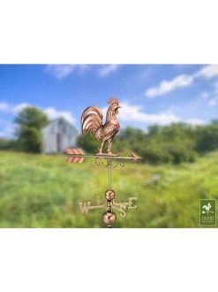 Bantam Rooster Copper Weathervane -Gardenhaus Shop 8600280 04v