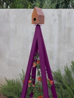 Bird Bungalow + Akoris Garden Tuteur Sr. -Gardenhaus Shop 8600538 02v bird bungallow akoris garden tuteur aubergine