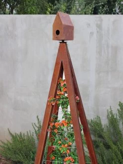 Bird Bungalow + Akoris Garden Tuteur Sr. -Gardenhaus Shop 8600538 06v bird bungallow akoris garden tuteur oxide