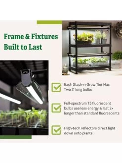 Stack-n-Grow Lights - 2-Tier System 18 Stack-n-Grow Lights - 2-Tier System -Gardenhaus Shop 8608905 7