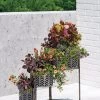 Galvanized Grow Bag Triple Planters With Stand -Gardenhaus Shop 8609180 0346 tif