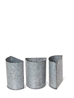 Mini Magnetic Galvanized Planter Pockets, Set Of 3 -Gardenhaus Shop 8609216 8714 tif