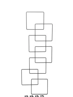 Building Blocks Wall Trellis, 45" -Gardenhaus Shop 8610183 3933 tif