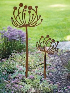 Queen Anne's Lace Garden Stake Set Of 2 -Gardenhaus Shop 8610210 0105 tif