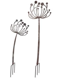 Queen Anne's Lace Garden Stake Set Of 2 -Gardenhaus Shop 8610210 8091 tif