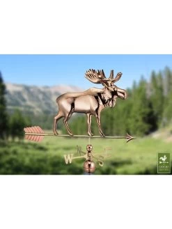 Moose With Arrow Weathervane 8 Moose With Arrow Weathervane -Gardenhaus Shop 8610229 01v