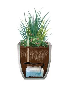 Self-Watering LavaStone® Modern Square -Gardenhaus Shop 8610250 SWInsert art 8inSq tif 2
