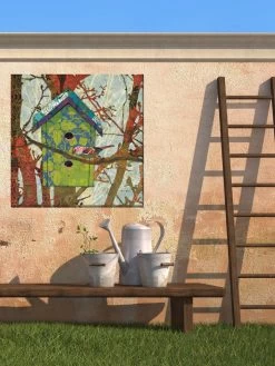 Birdie's Home Outdoor Wall Art, -Gardenhaus Shop 8610293 02v