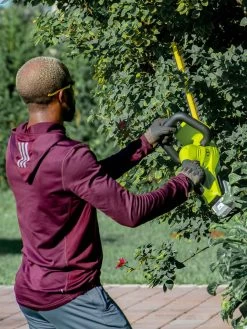 Sun Joe 24V-HT22-LTE 24-Volt ION+ Cordless Hedge Trimmer Kit | 22-Inch | W/ 2.0-Ah Battery And Charger -Gardenhaus Shop 8610657 07v