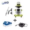 Sun Joe 24V-WDV6000 24-Volt ION+ Cordless Portable Stainless Steel Wet/Dry Vacuum Kit | 5.3 Gal | W/ 4.0-Ah Battery And Charger -Gardenhaus Shop 8610658 01v sun joe cordless wet dry vacuum kit