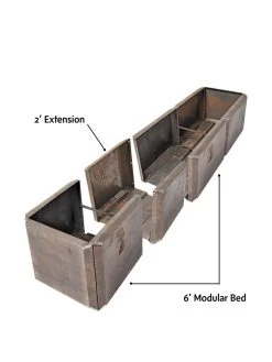 Corten Steel Modular Raised Bed, 2' Extension -Gardenhaus Shop 8610701 4010 tif