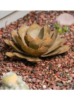 Desert Steel Artichoke Agave Sculpture -Gardenhaus Shop 8610760 01v