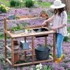 Dynamic Acacia Potting Bench With Soil Reservoir -Gardenhaus Shop 8611009 4132 1