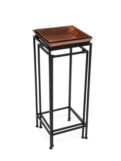 Square Nesting Plant Stands With Trays, Set Of 2 -Gardenhaus Shop 8611014 001 tif