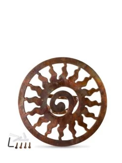 Rustic Sun Wall-Mount Garden Hose Hanger -Gardenhaus Shop 8611025 0828 tif