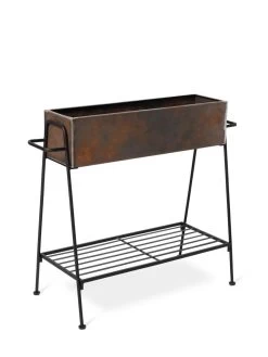 Rectangular Corten Planter And Stand -Gardenhaus Shop 8611028 1245 tif