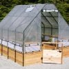 Garden In A Box With Greenhouse, 8' X 8' -Gardenhaus Shop 8611033 01V jpg