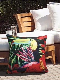 Outdoor Decor™ Floor Pillows, 24" X 24" -Gardenhaus Shop 8611118 105v trfl outdoor floor deco pillow 24x24 tropical flowers