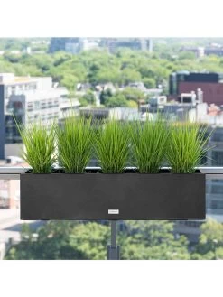 Veradek Metallic Series Railing Planters -Gardenhaus Shop 8611610 05v