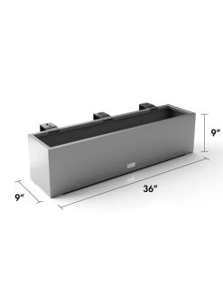 Veradek Metallic Series Railing Planters -Gardenhaus Shop 8611610 19v