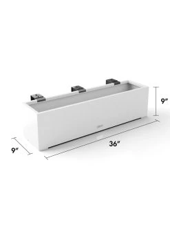 Veradek Metallic Series Railing Planters -Gardenhaus Shop 8611610 28v