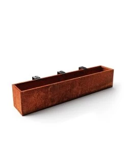Veradek Metallic Series Corten Steel Railing Planters -Gardenhaus Shop 8611614 04v