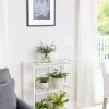 Oslo 2-Tier Plant Stand With Folding Shelves